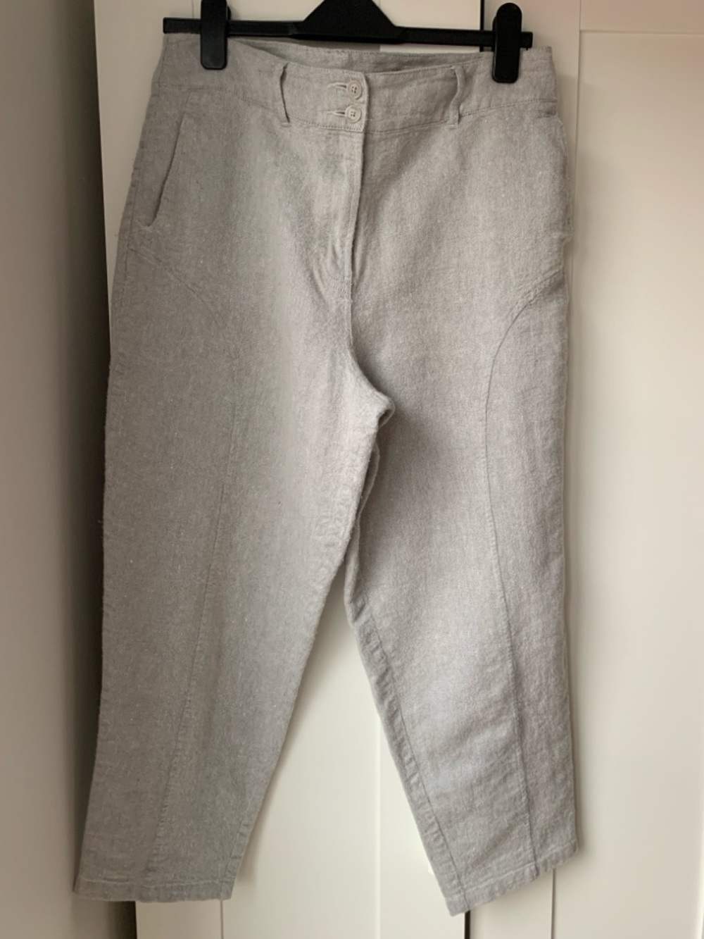 Poetry Linen -Wool Blend Tapered Pants